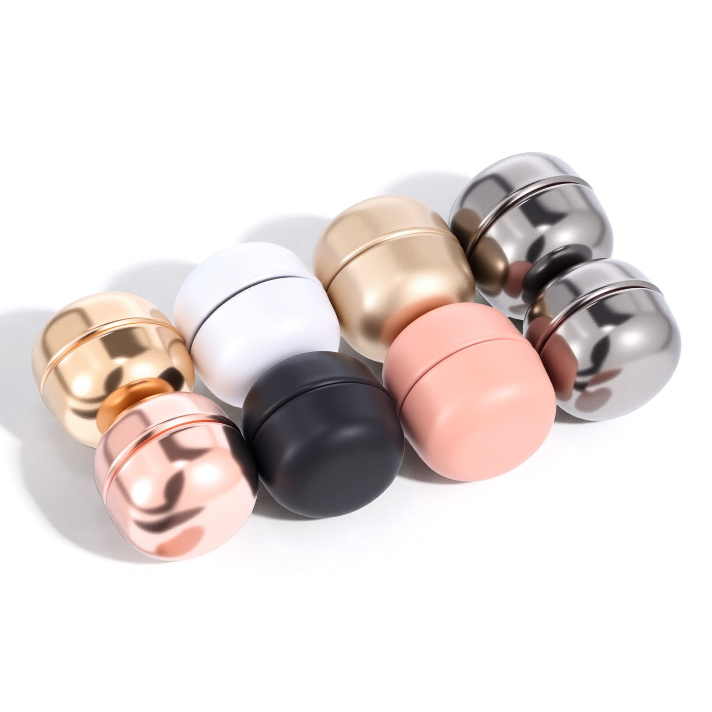 Sibba 8 Pairs Hijab Magnets Pins Strong Scarf Pins Lightweight Round Pinless Buttons for Muslim Hijab Veil Scarf Scarves Clothes, 8 Colors