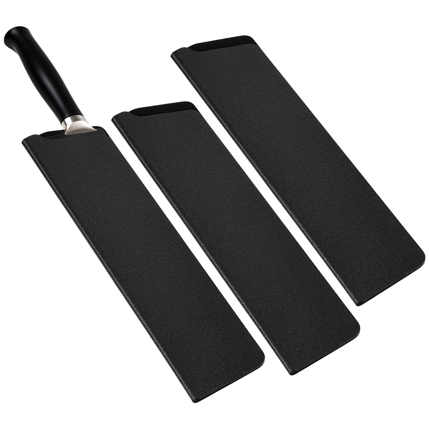 Wanmu 3Pcs 8.66" × 2.17" Knife Covers or Sleeves, Universal Knives Edge Guard, Universal Waterproof Knife Sheath, Sheath Sleeves Edge Guards Set for Home Kitchen