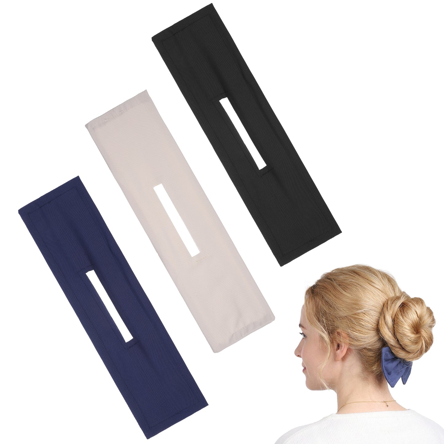 3 Pcs Deft Hair Bun Maker for Twister Ball Hairs Accessory Lazy Hair Curler Deft Clip Fast Snap Roll Tool Cute French Twist Donut Hairs Twist Clips Roller Styling Accessories for Women Long Thick