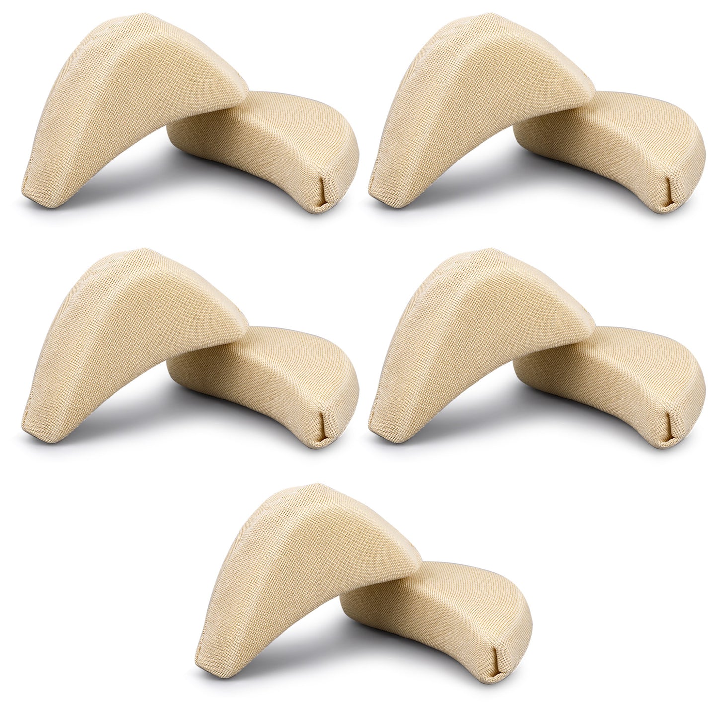 5Pairs Toe Filler Cushion Insert Soft Sponge Adjustable Shoe Filler Breathable Big Plug Forefoot Pad Unisex Foot Brace Shoe Pad Reusable Foam Too Big Insert for Casual Sport High Heel Boot(Skin color)