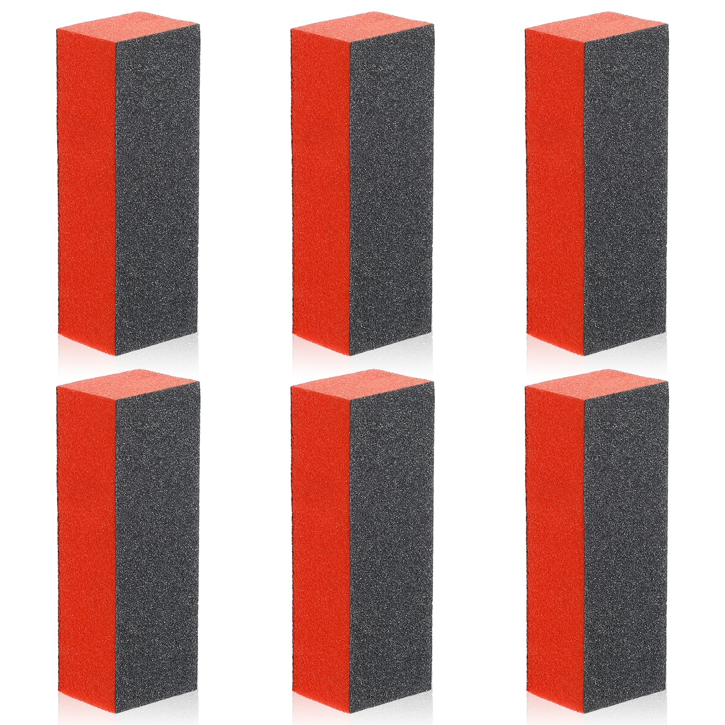 COMNICO Nail Buffer Block, 6Pcs Nail Shine Buffer Blocks Files Smooth Buff Shine Professional Nail Files Polisher Rectangular Buffing File for Acrylic Nail Art Kit Manicure Tools