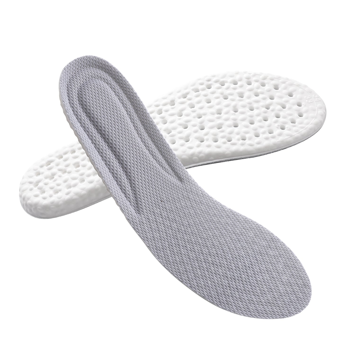 WLLHYF 1 Pairs Memory Foam Shoe Insoles, Shock Absorption Inserts Arch Support Cushioning Sports Insoles Soft Comfortable Replacement Insoles for Men Women Relieve Foot Pain 22cm Kids Size-UK :13-2