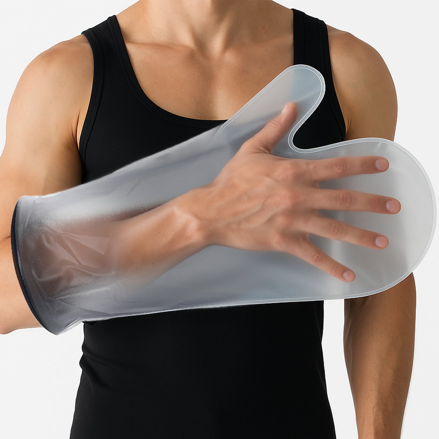 Waterproof Hand Cast Cover for Shower Adult Watertight Wrist Protector Resuable Wound Protector Bandage Sleeve Hand Cover for Shower After Surgery Soft Comfortable for Hands Finger