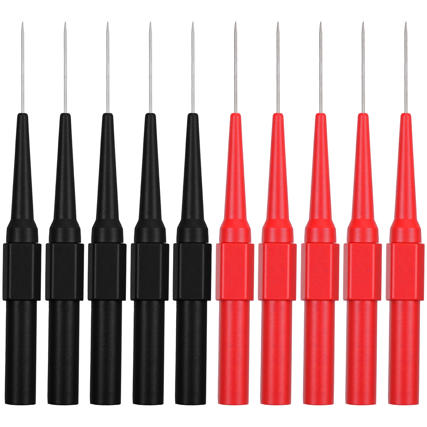 10 Pcs 0.7mm Test Probe Pins Back Probe Kit, Multimeter Probes Non-destructive Insulation Wire Piercing Needle, Super Tip Multimeter Probes for Car Tester & Automotive Testing Tools