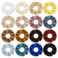 QFGasre 16pcs Silk Hair Scrunchies for Women Satin Scrunchies Softer Than Silk Hairs Ties Elastic Hair Bands Cute PonyTails Hairs Accessories for Women Gifts No Damage