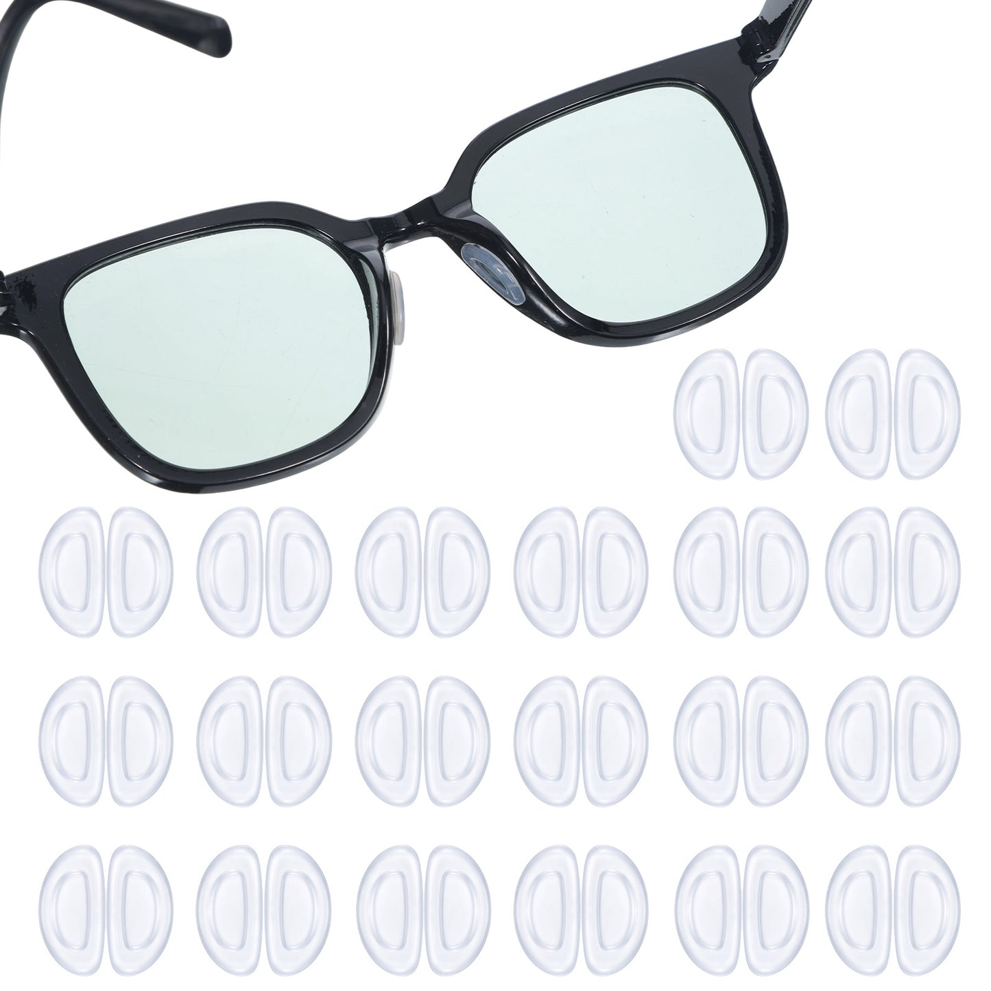 COMNICO Adhesive Anti-Slip Nose Pads for Eyeglasses, 20 PairsCOMNICO 20 Pairs Nose Pad Adhesive Anti-Slip Eyeglass Nose Pads