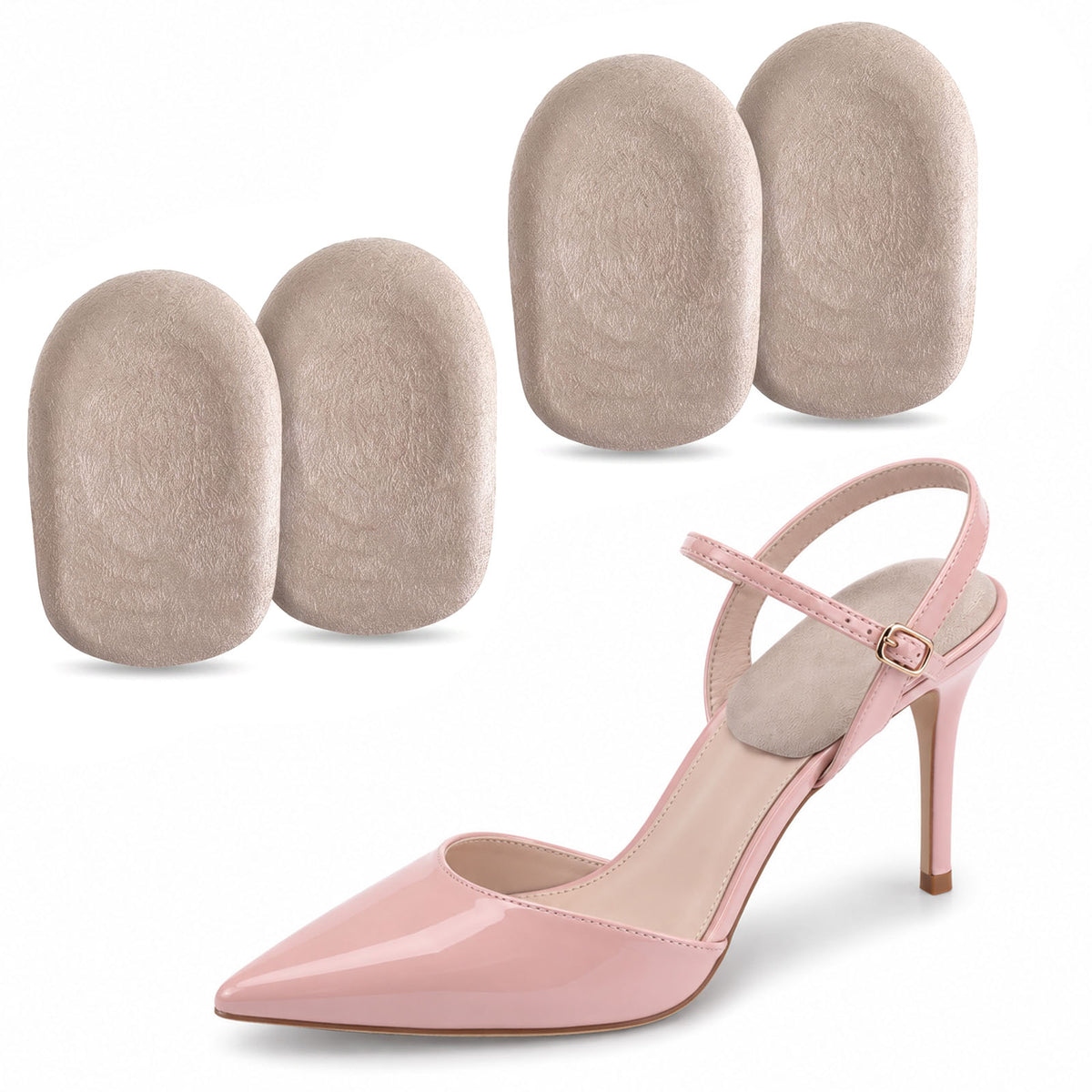 WLLHYF 2 Pairs Heel Supports for Heel Pain Relief Women Heels Cups Cushion