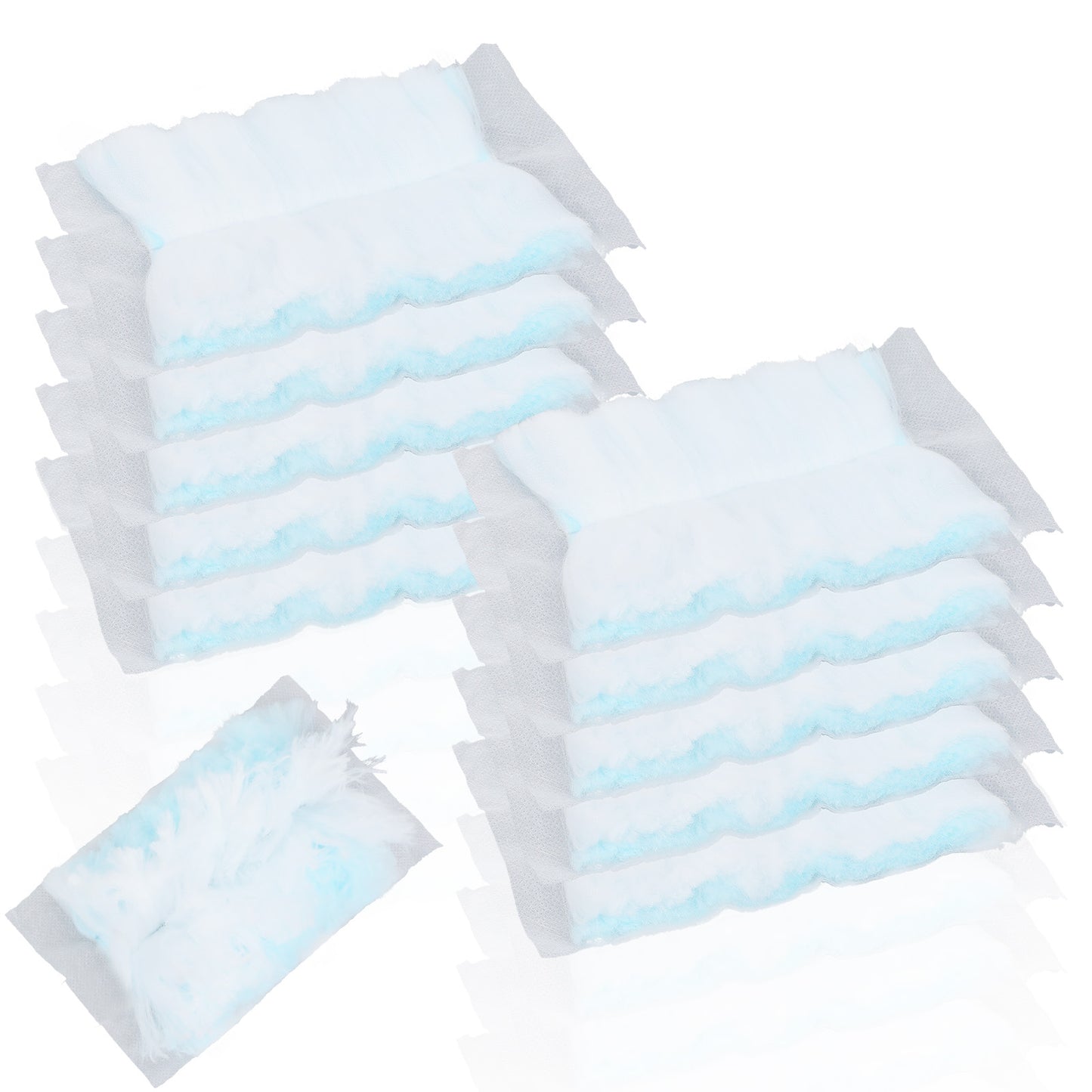 Hecila 10 Count Duster Refill One-Sided Disposable Dusters Refills 180° Heavy Duty Dusters Refills Unscented Replacement Pads Multi Surface Duster Kit for Cleaning Home Bedrooms Ceiling Fan
