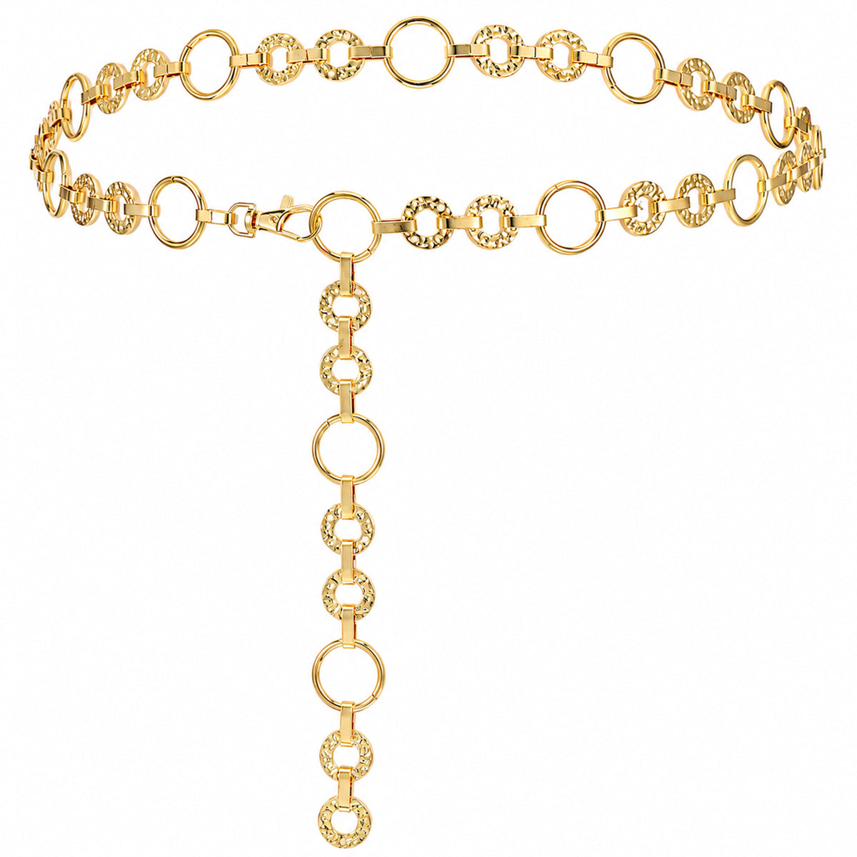Heclia Metal Waist Chain Belt Women Adjustable Body Link Belts