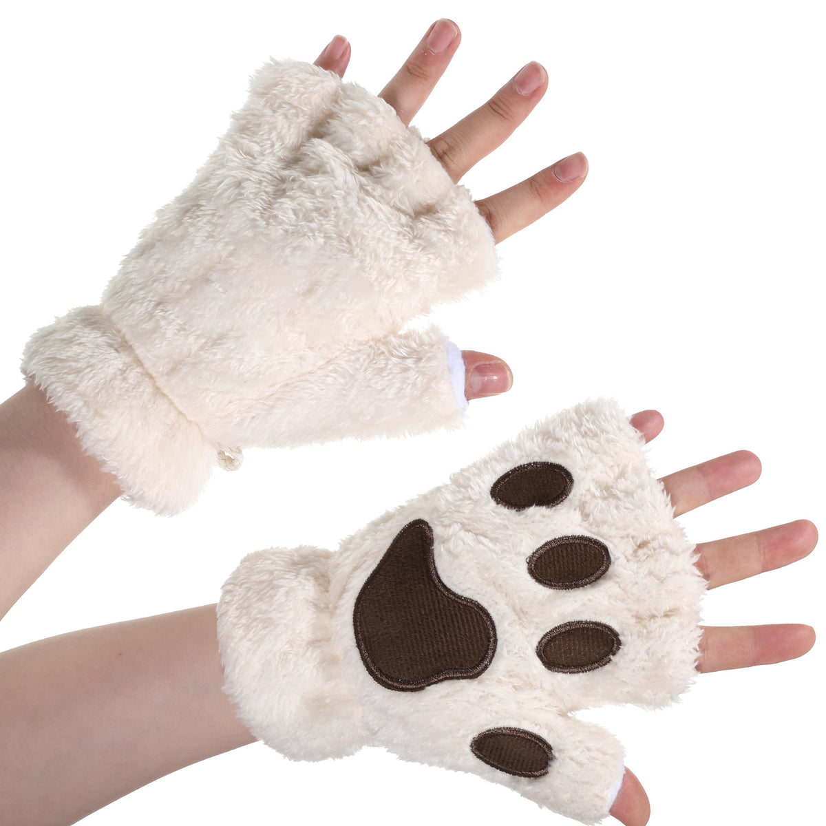 COMNICO Cat Paws Gloves Soft Hand Paw Gear Bear Furry Paw