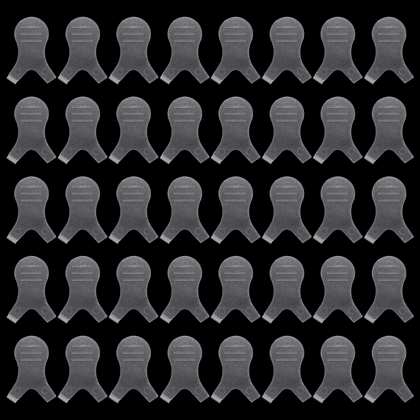 COMNICO Y Comb Lash Lift Brush, 100Pcs Eyelash Lift Perming Brush Silicone Grafting Eyelash Lift Brush Clear Makeup Beauty Tool Supplies for Eyelash Extension Eyebrow Tint