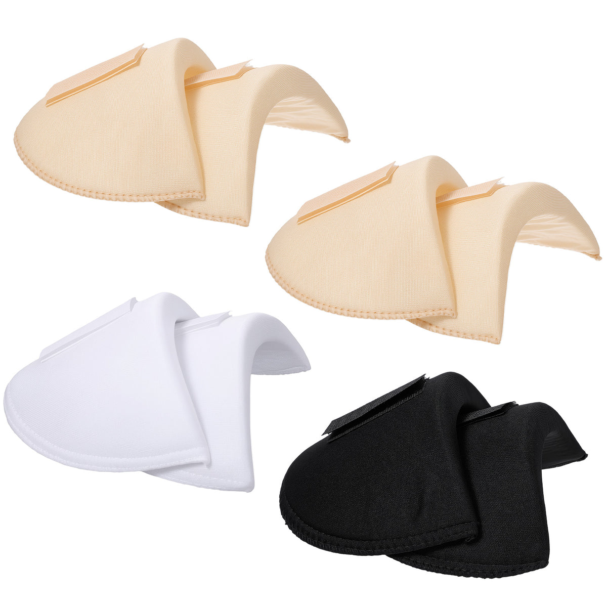 Hpmjz 4 Pairs Shoulder Pads for Womens Reusable Anti-Slip Soft Sponge Pad