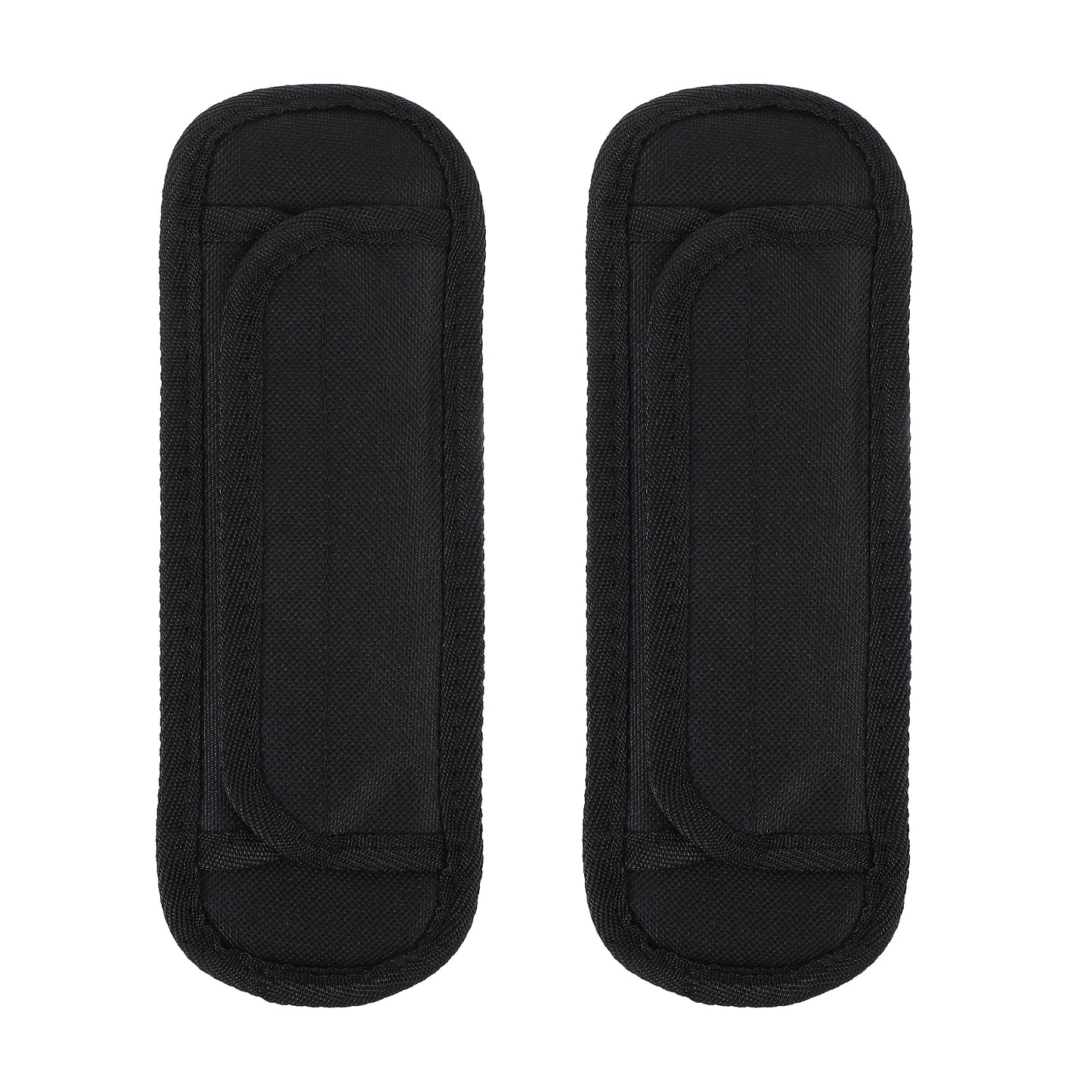 COMNICO 2pcs Extra Thick Shoulder Strap Pad, Breathable Detachable Universal Replacement Shoulder Cushion Fit 2'' Sling Bags Shoulder Straps for Backpack Laptop Computer Bag Guitar (Black)