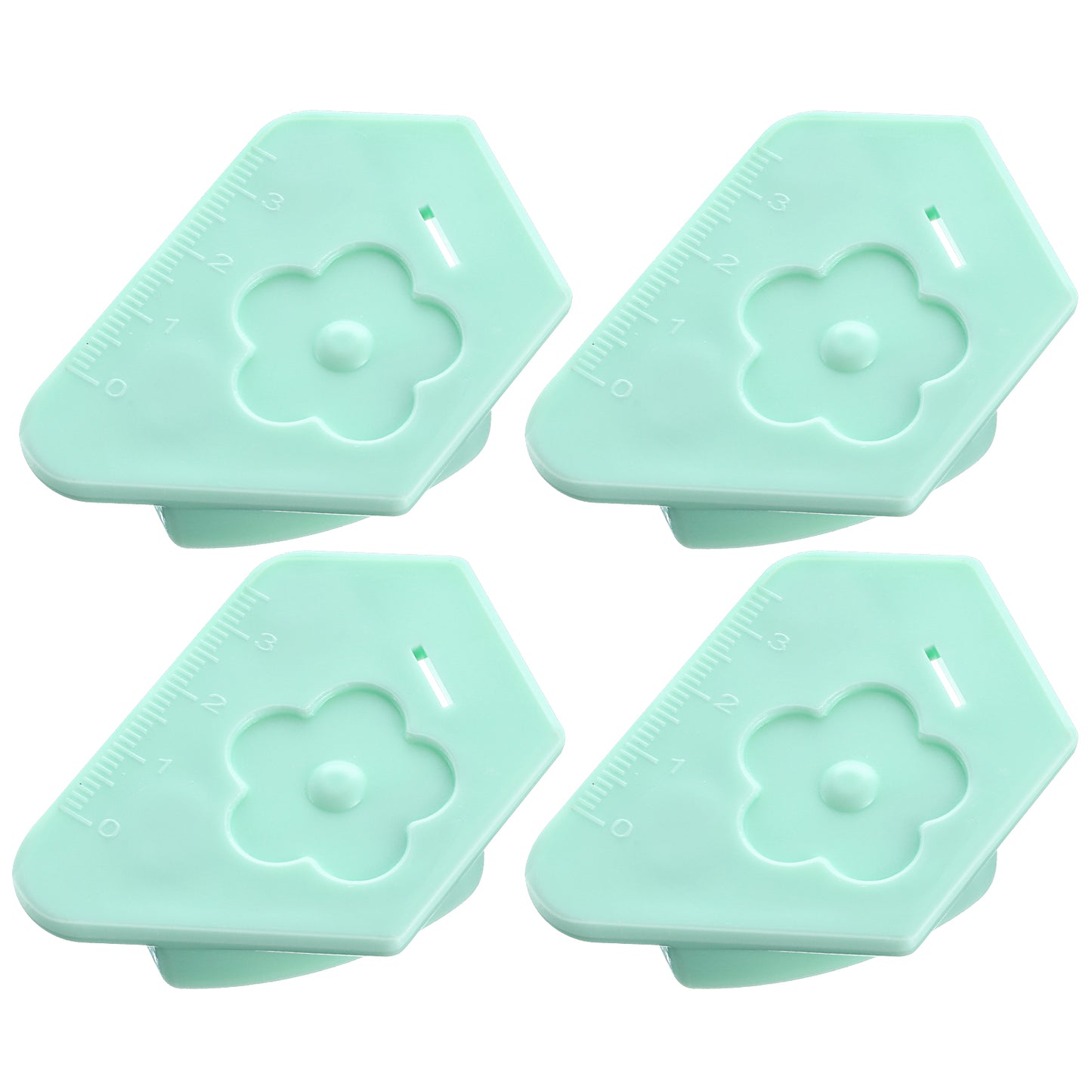 Dimeho 4Pcs Magnetic Seam Guide for Sewing Machine, Multifunctional Magnetic Seam Guide for Sewing Machine with Scale Universal Sewing Accessory Supplies for Magnet Making