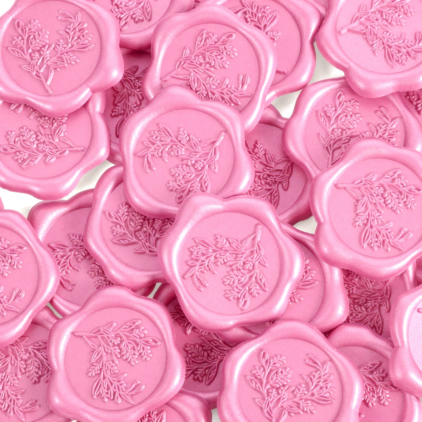 KFHENSOMR 30Pcs Wax Seal Stickers Wedding Eucalyptus Envelope Stamp Sticker