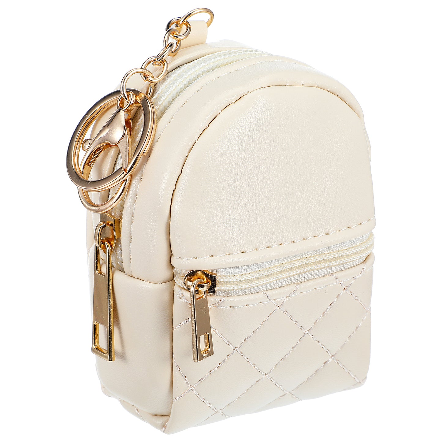 Sibba Mini Backpack Cute Cosmetic Bag PU Leather Makeup Bag Creative Lipstick Pocket Zipper Pouch Portable Travel Storage Bag Card Holder Coin Purse Wallet Compact Make Up Organizer for Women
