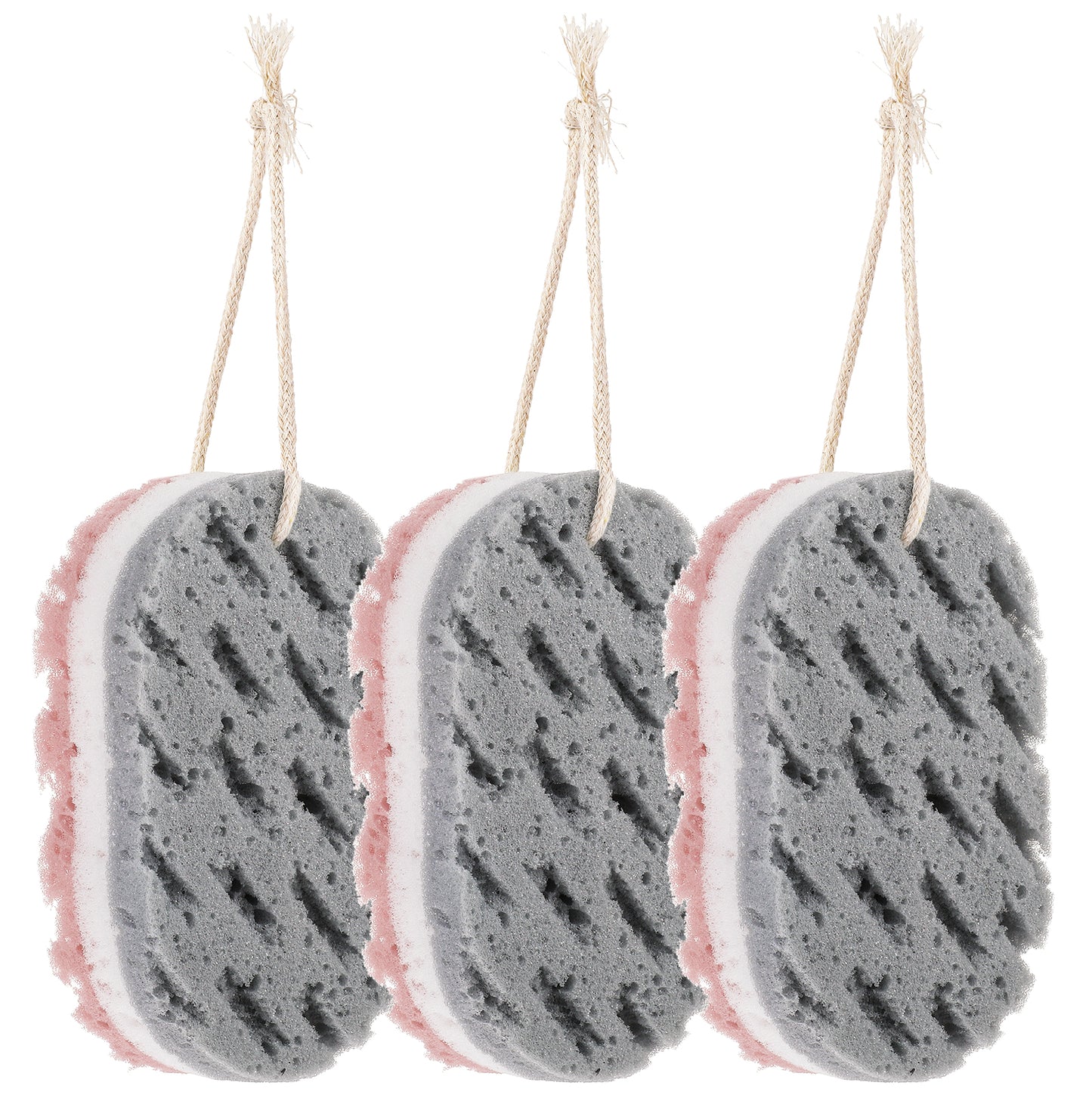 Dimeho 3PCS Bath Sponge for Women Soft Bath Sponges