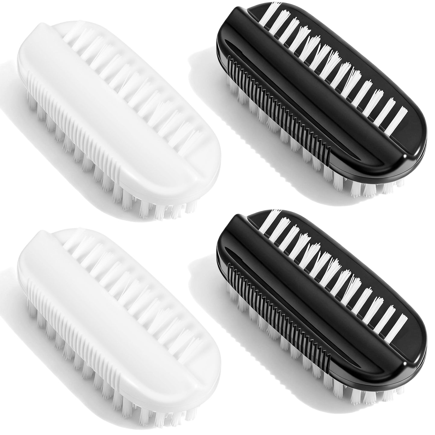 4 Pack Nail Brush for Cleaning Fingernails 2 Sided Hand Scrub Brush