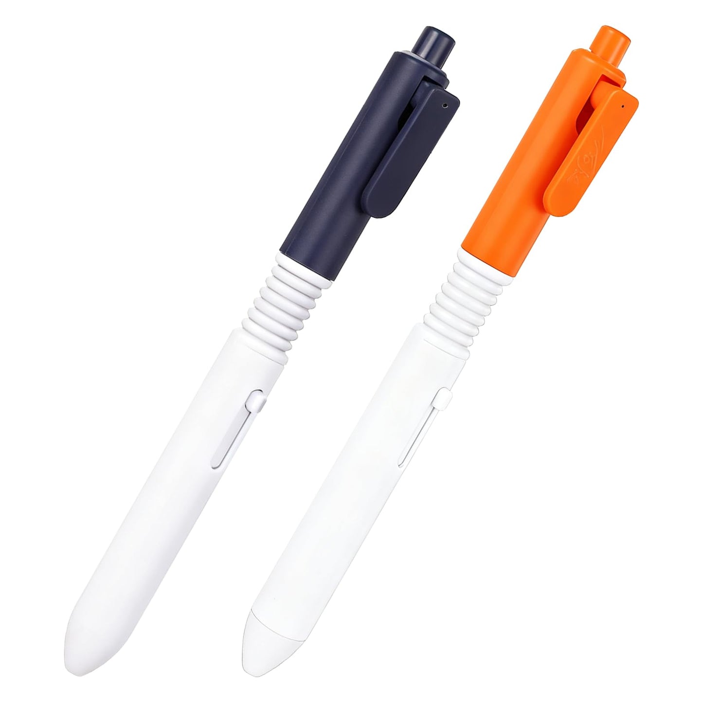 KFHENSOMR Pen That Sprays Water, Water Spary Kids Toy Pen, 2 in 1 Funny Prank Retractable Pens for Pranks and Tricks, Writing and Spraying, Blue & Orange, 2pcs