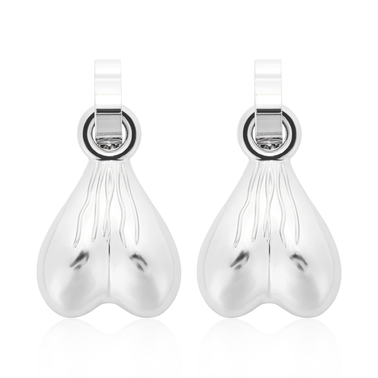 WLLHYF 1 Pair Shoe Charms Christmas Nuts Shoe Noticeable Clips Balls Charm Novelty Fun Unique Personality Shoe Decoration Accessories for Women Men (Silver)