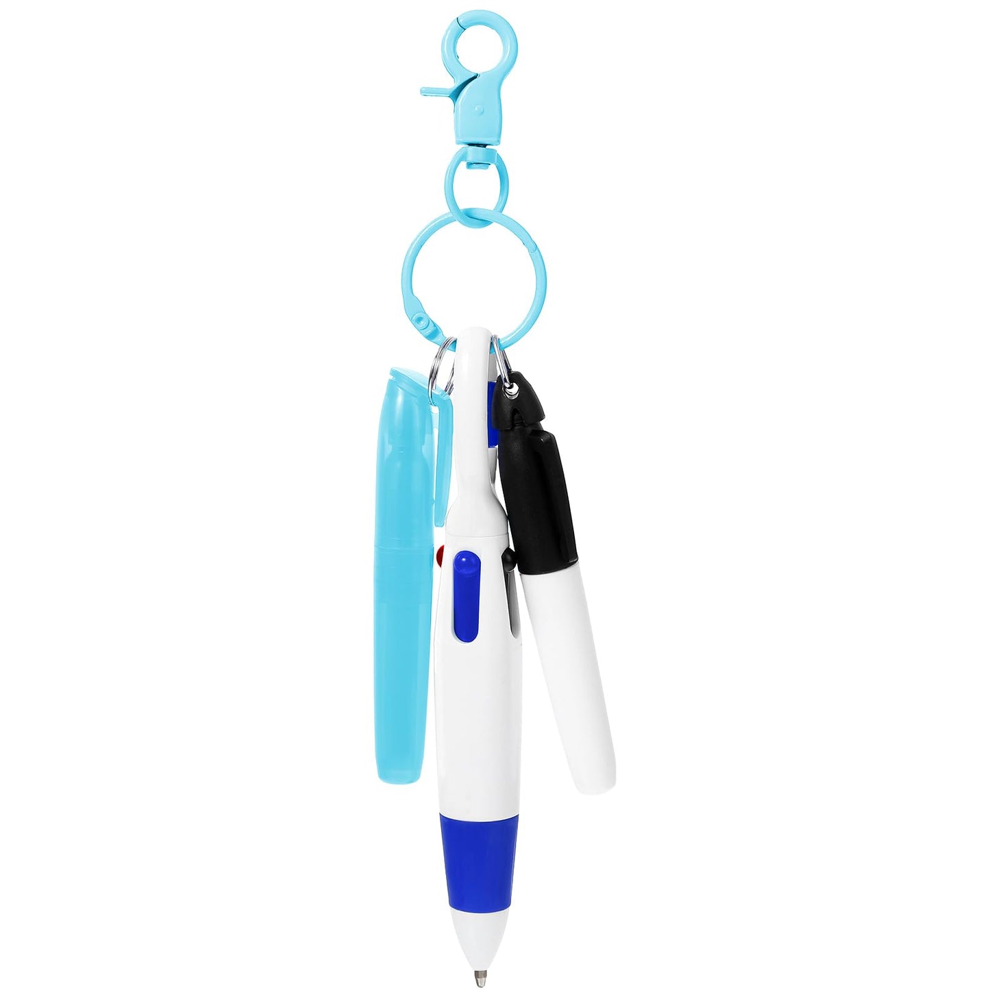 Sibba Nurse Pen Set Include Tip Highlighter Permanent Marker Pen Retractable Ball Pen Badge Marker With Nursing Keychain Clip Correct Supplies Mini Nurse Pen for Writing