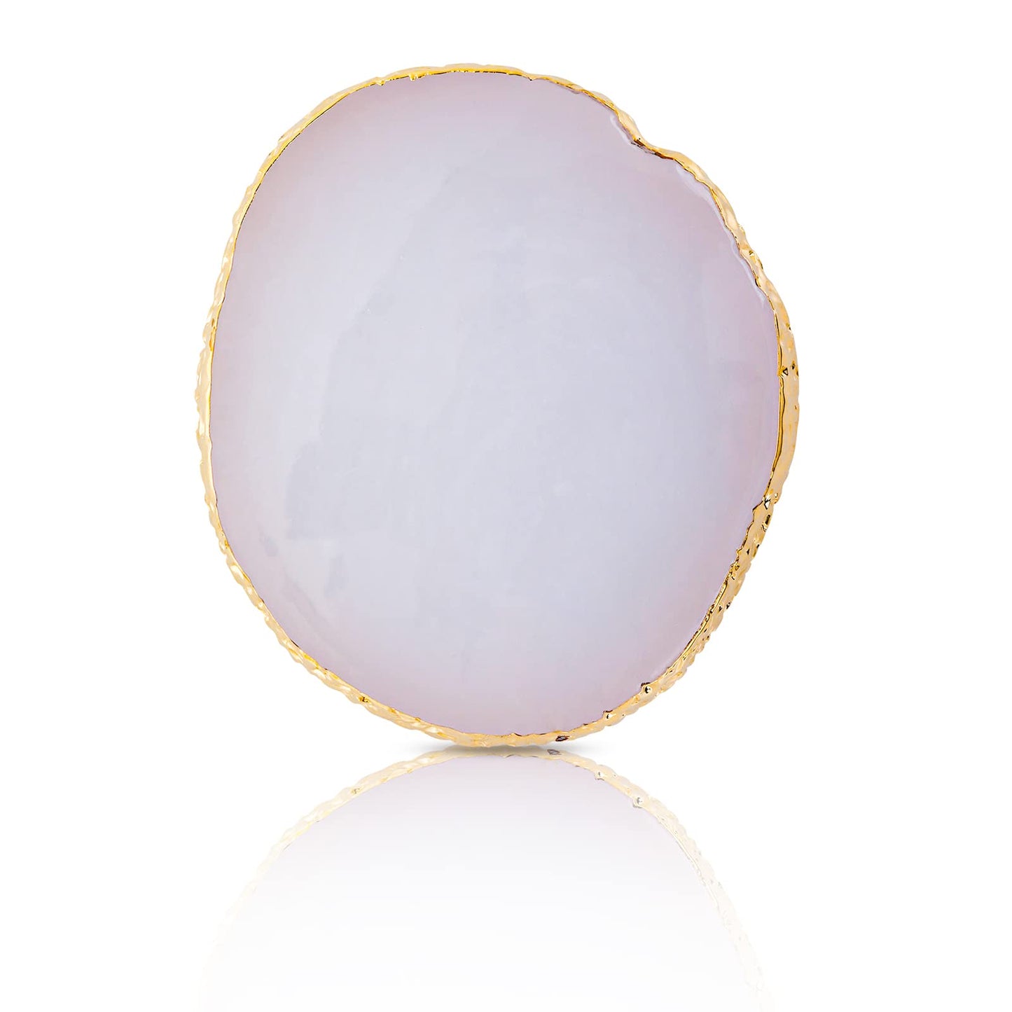 Sibba Resin Nail Art Palette Nail Mixing Palette Polish Color Mixing Plate Golden Edge Nail Holder Display Board Heart Shape Cosmetic Mixing Tools (Style 2)