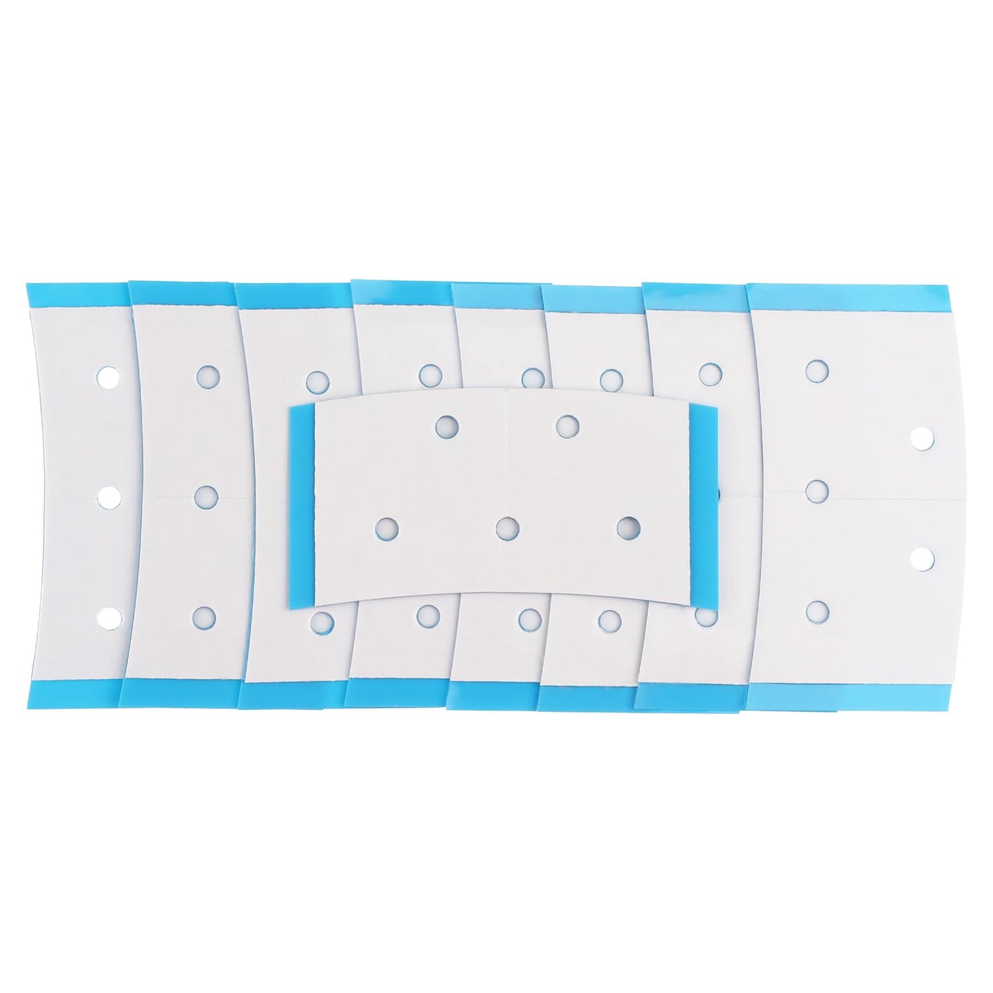 WLLHYF 36 Pieces Wig Hair Piece Tape Double Sided Adhesive Wig Tapes Clear Waterproof C-shaped Hair Strips Pre-cut Lace Wigs Tape Beauty Tool for Toupees Hair Pieces and Hair Extension