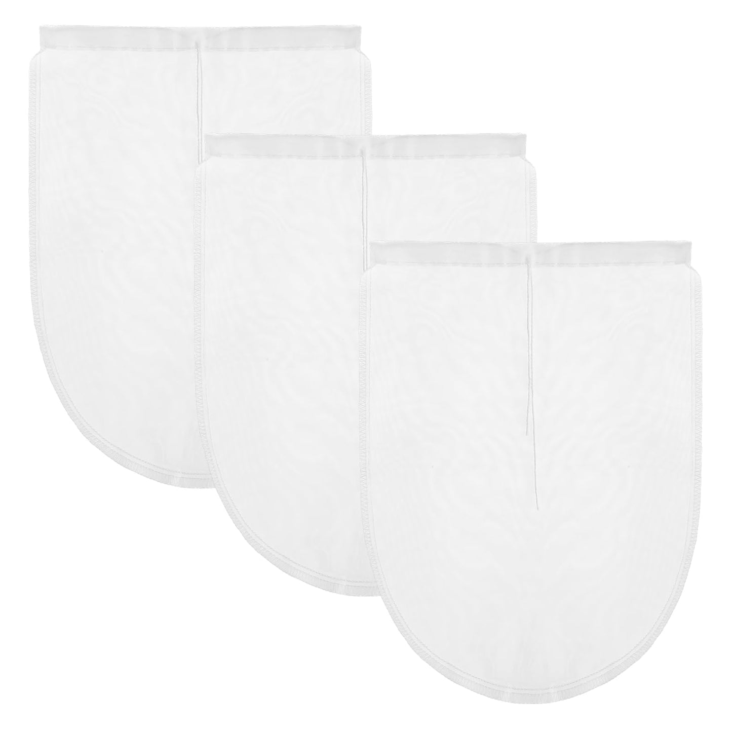 COMNICO Cheese Bags, Nylon Reusable Fine Mesh Cheesecloth Strainer Nut Tea Beer Juice Filter Cloth for Cold Brew Coffee Yogurt Almond Soy Oat Milk (3, 20 × 30 cm)