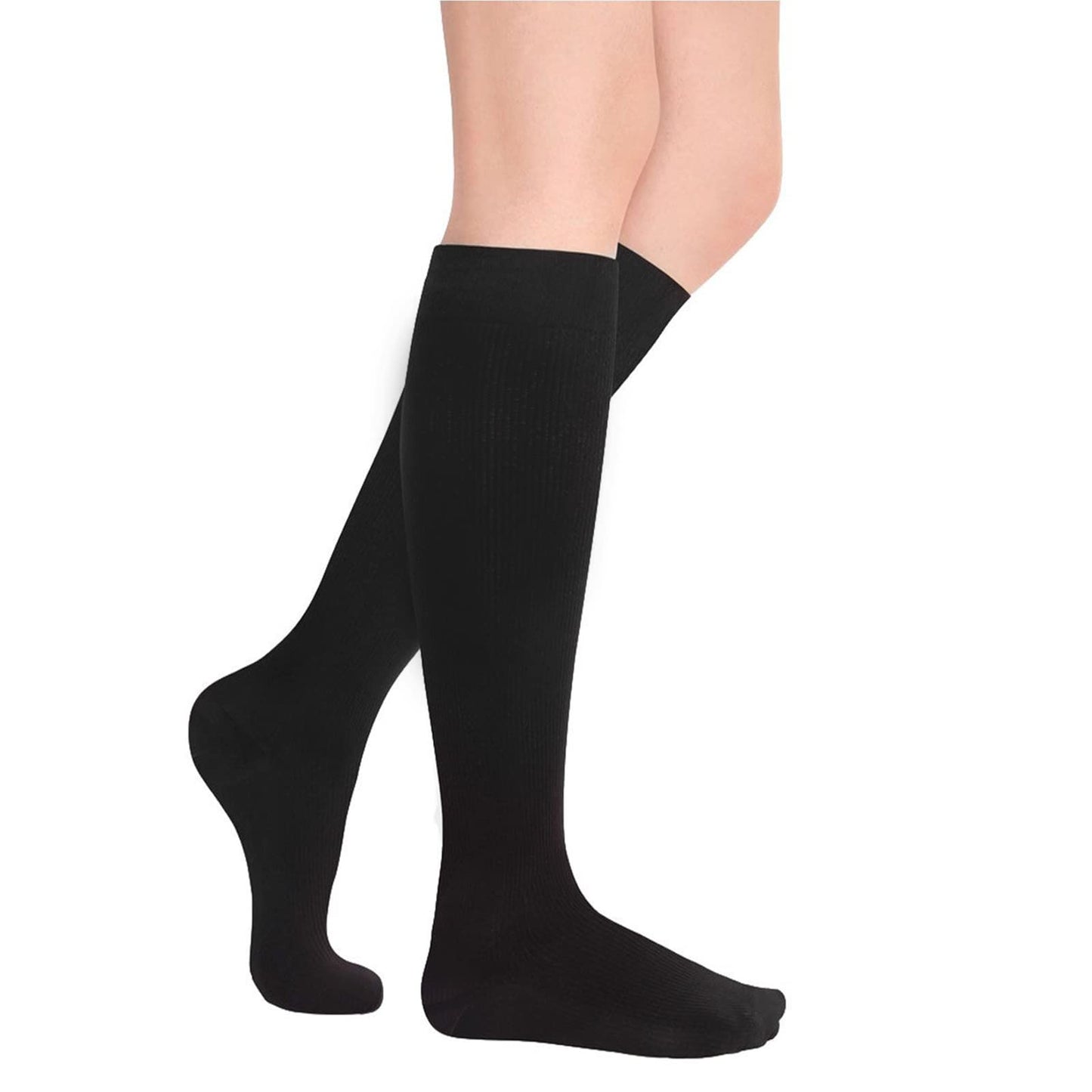 Sibba 1 Pairs Compression Socks for Women Men, Knee High Running Stocking Best Support for Nurses, Running, Athletic