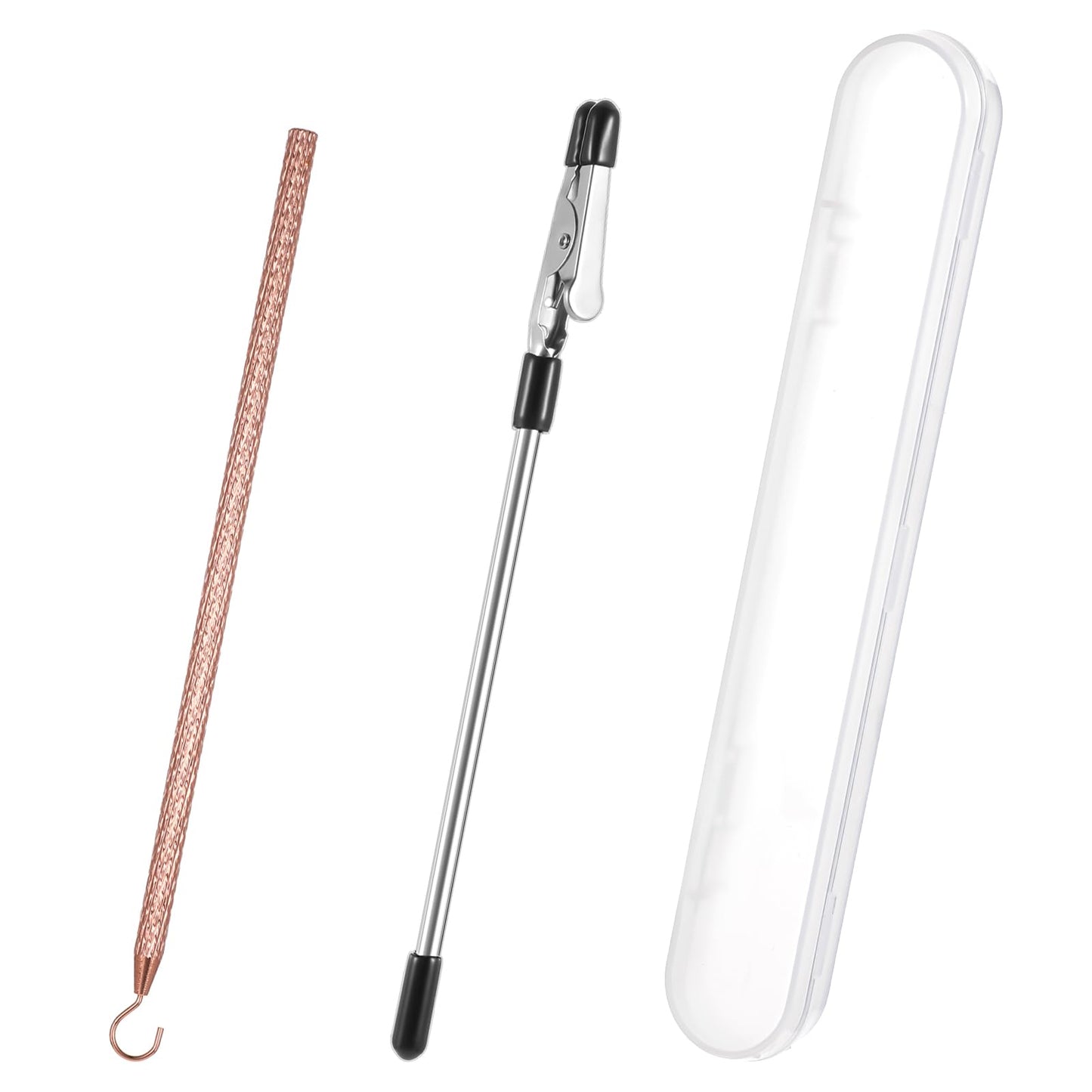2 Pcs Bracelet Helper Tool Hook Bracelet Helper to Put on Yourself Aid Hook and Clips Women Long Clamp Fixed Hand Chain Aids Jewelry Fastening Tools for Jewelry Watch Handchain Wearing Release
