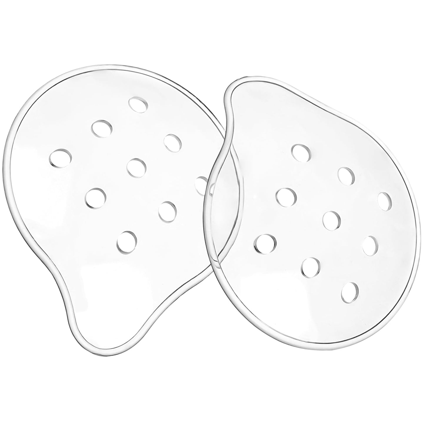 QFGasre Eye Shield After Cataract Surgery, 2 Pcs 9-Hole Plastic Eye Patches Clear Eyes Patch with Breathing Hole After Surgery Eyes Protection Supplies for Sleeping Patient Adults