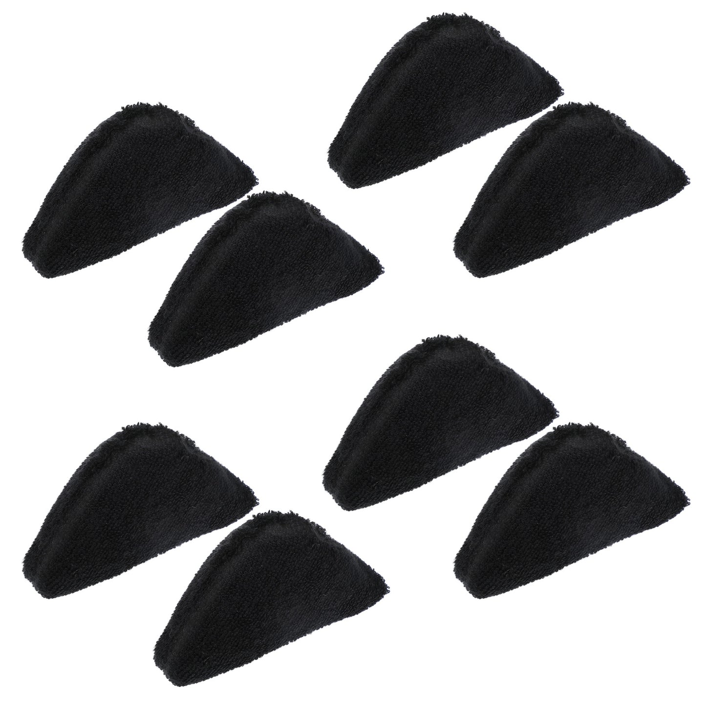 Wanmu 4 Pairs Shoe Filler, Adjustable Sponge Toe Filler Pads, Reusable Shoe Inserts Fitters, Soft Breathable Big Toe Plug Foot Brace for Women Girls High Heel Men Shoes Too Big(Black)