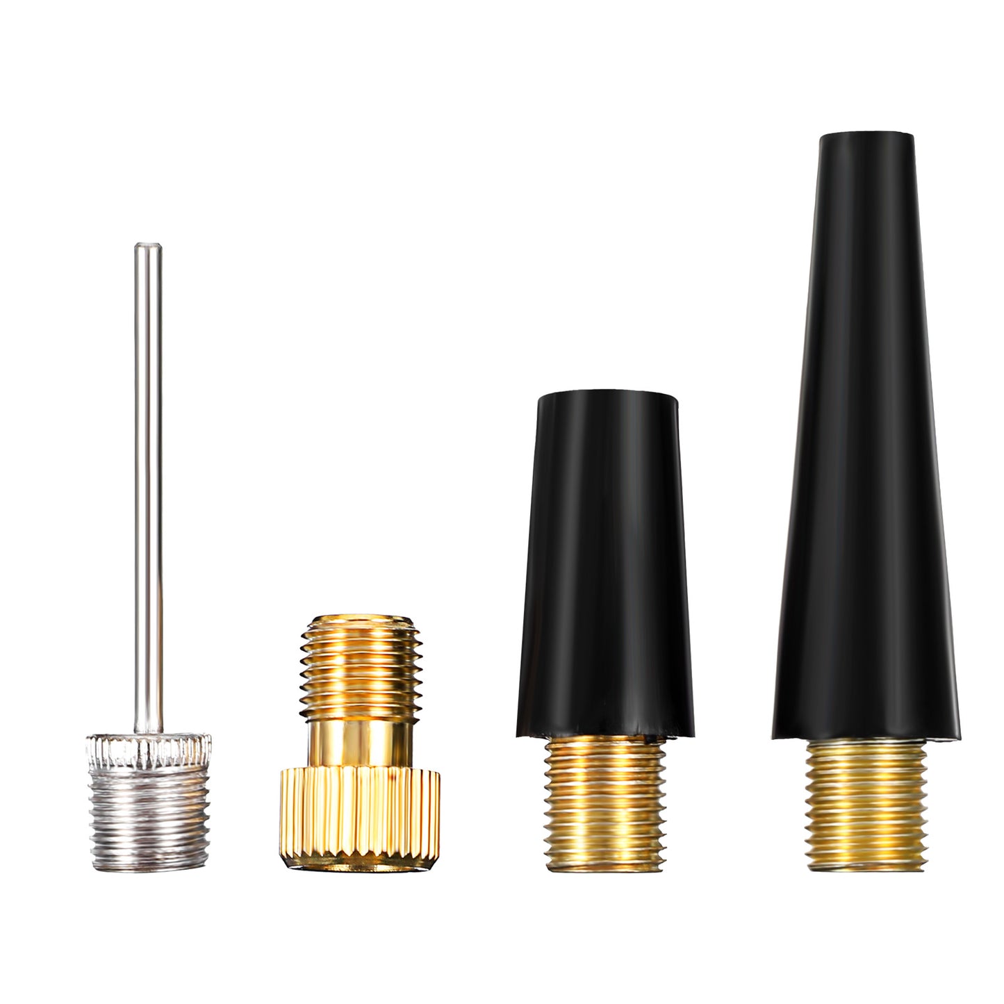 COMNICO Bicycle Valve Adapter, 10 Pcs Bike Pump Adapter Kit Replacement Portable Balloon Inflatable Toys Nozzle Inflator Adapter for Sport Balls Bicycles Basketball Football Volleyball Soccer