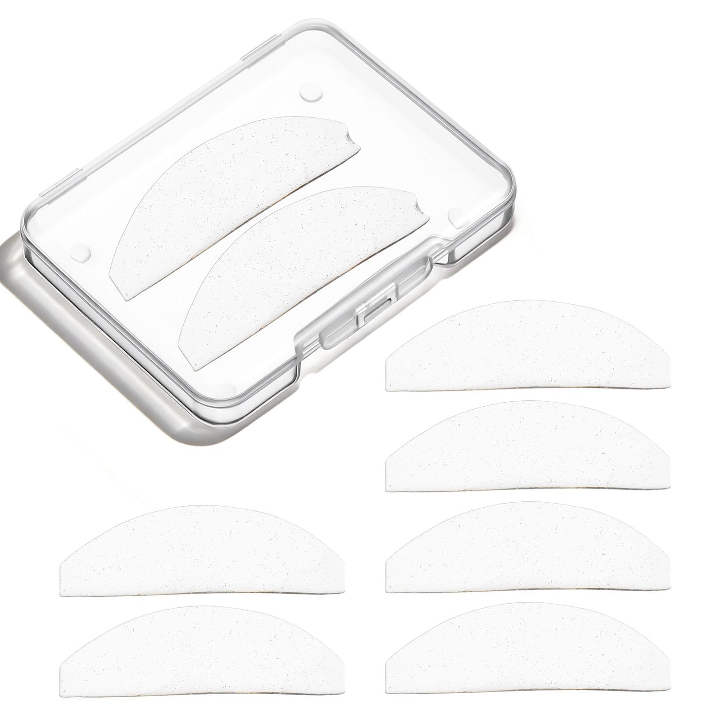 8 Pieces Eyelash Lifting Pads, Lash Lifting Pads, Only Korean Flat Eyelash Lifting Shields for Perming No. 1 Eyelashes, Softening, Ultra Thin, Sticky, Multiple Use as Eye Patches, Eyelash Lift Tape