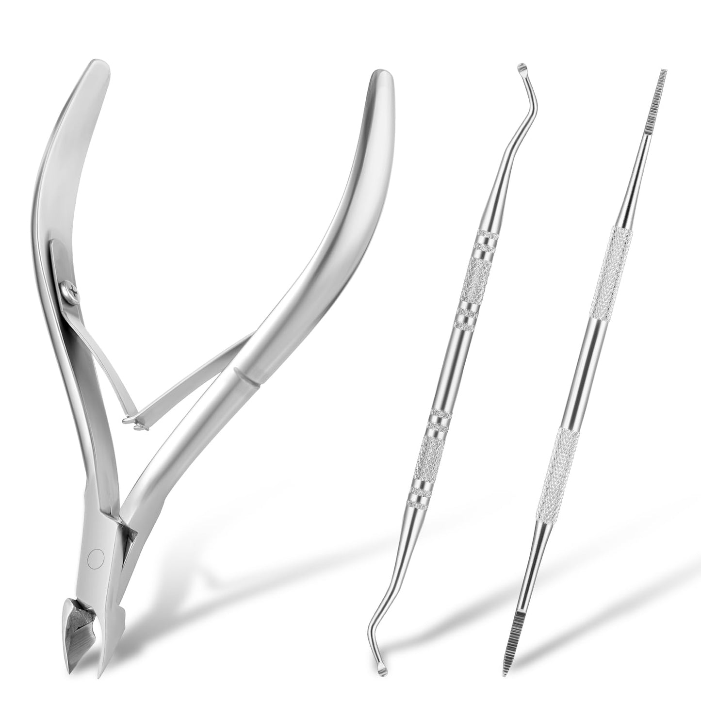 3Pcs Ingrown Toenail Tools Kit Nail Cuticle Clippers Ingrown Toenail File and Lifters Professional Nail Treatment Tool Stainless Steel Pedicure Manicure Kit for Man Woman Fingernails Toenails