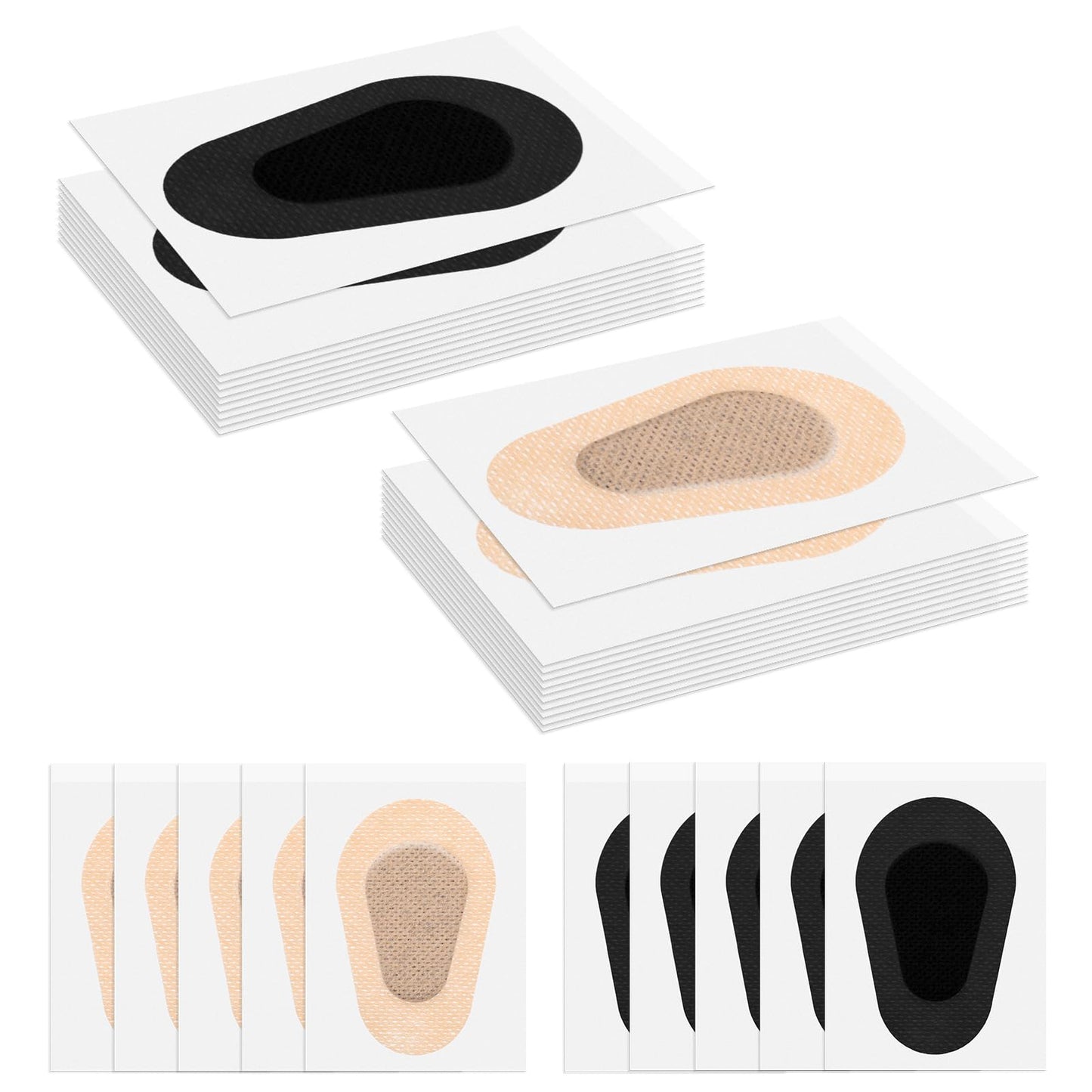 30 Pcs Adhesive Eye Patches Light Blocking Breathable Eyepatch Sticker Disposable Non-Woven Cotton Eye Shield Tape Easy Peeling Latex Free Eyecare Bandages Fatigue 3 × 2 Inches