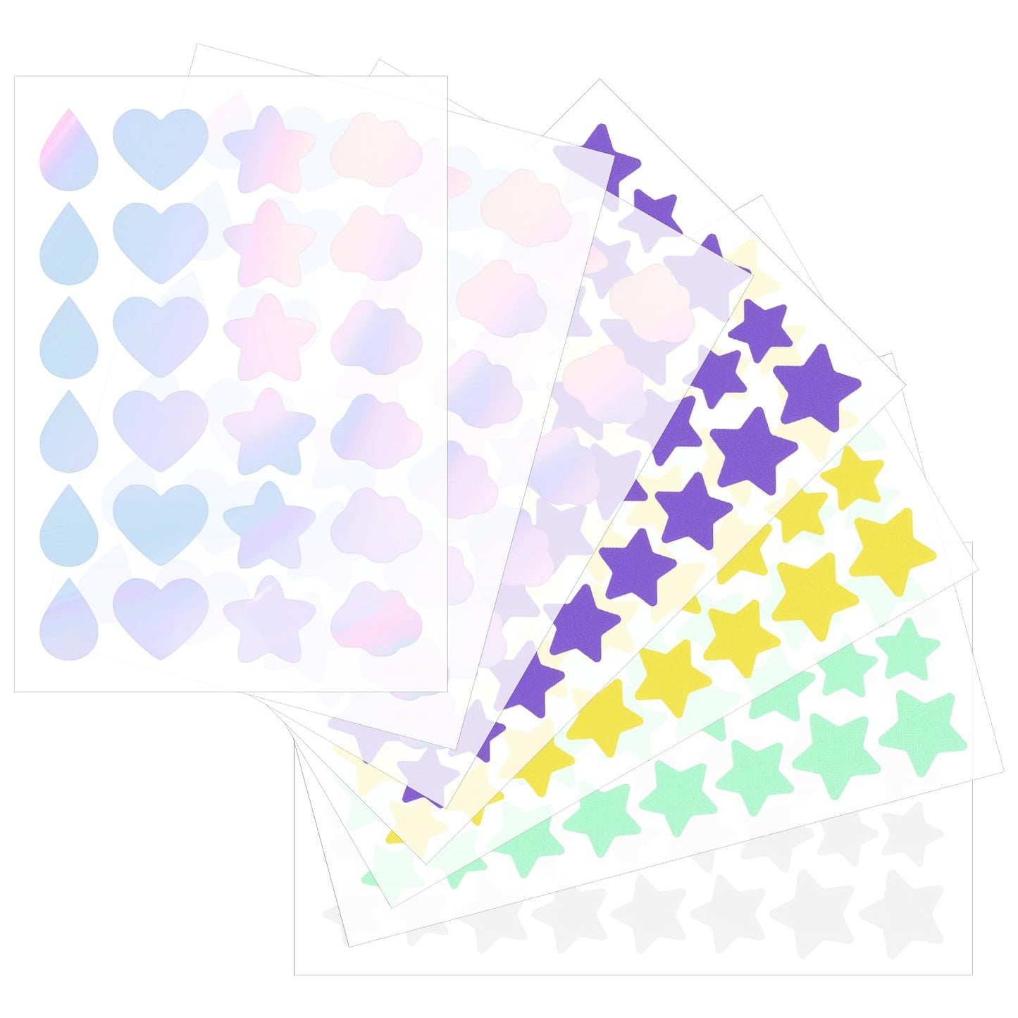 Sibba Pimple Patches for Face 232 Pcs Sticky Spot Stickers Cute Star Zit Covers Hydrocolloid Pad Covering Heart Shaped Pore Cleaning Strips Peel Invisible Spot Absorbing Zit Patch for Women Men