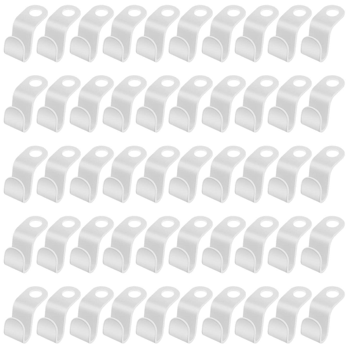 Sibba Clothes Hanger Connector Hooks, 50 Pieces Cascading Hangers, Hanger Extender Clips, Closet Organizer for Space Saving(White)