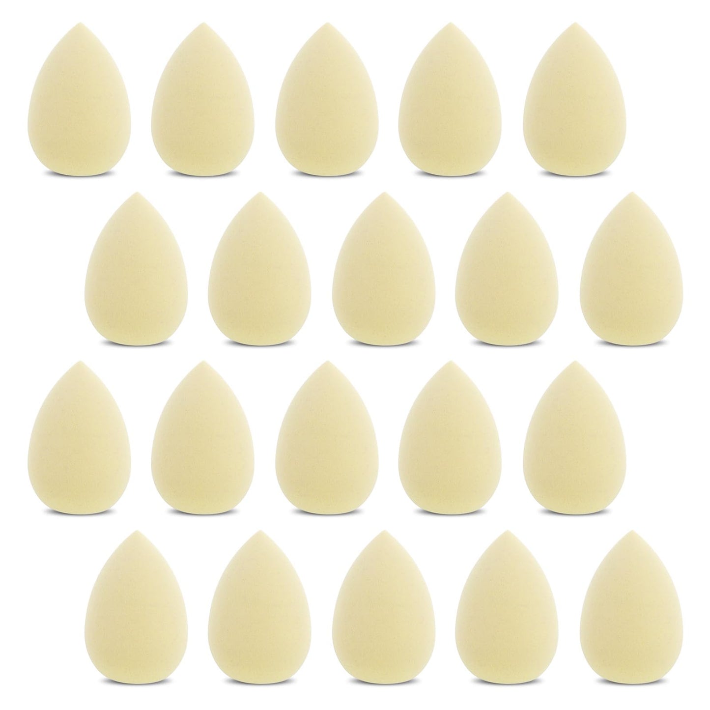Qianyu Set of 20 Make-Up Sponge Set, Beauty Make-Up Sponge, Washable Powder Puff Foundation, Blending Sponge for Wet Dry Foundation, Concealer, Powder Cream