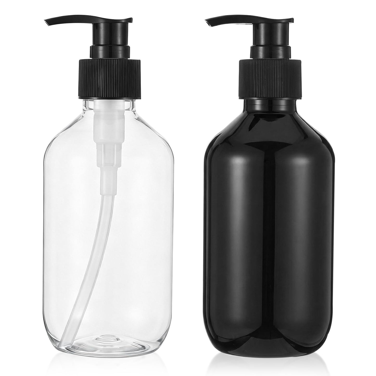 YUXIANLB Set of 2 Vintage Pump Dispenser Bottles High Quality Empty Dispenser Bottles for Liquid Soap Shampoo Shower Gel Elegant Soap Dispenser for Washing Up Liquid Hand Soap Bathroom Reusable