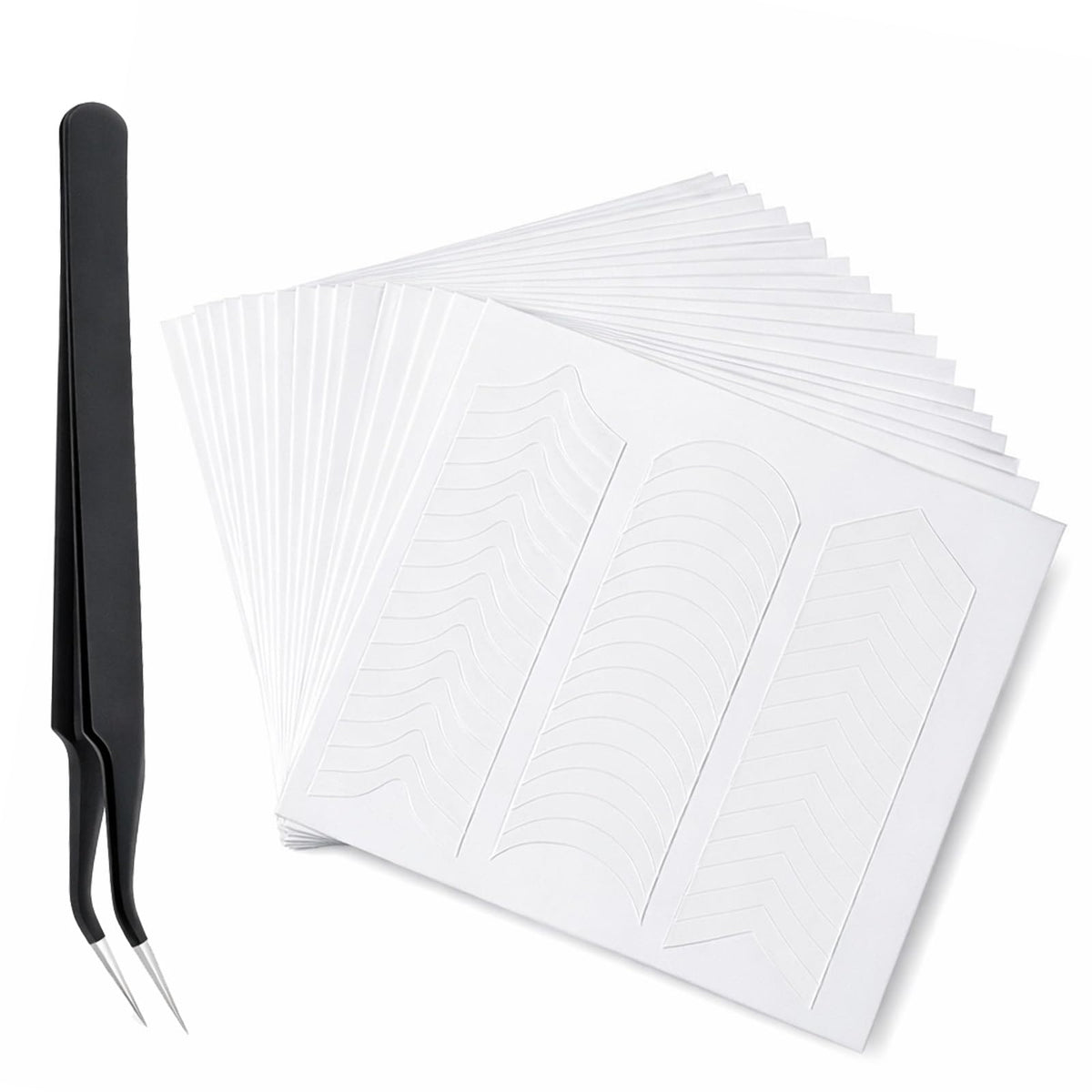 24 Sheets French Manicure Strips French Tip Tool, French Tip Nail Stickers