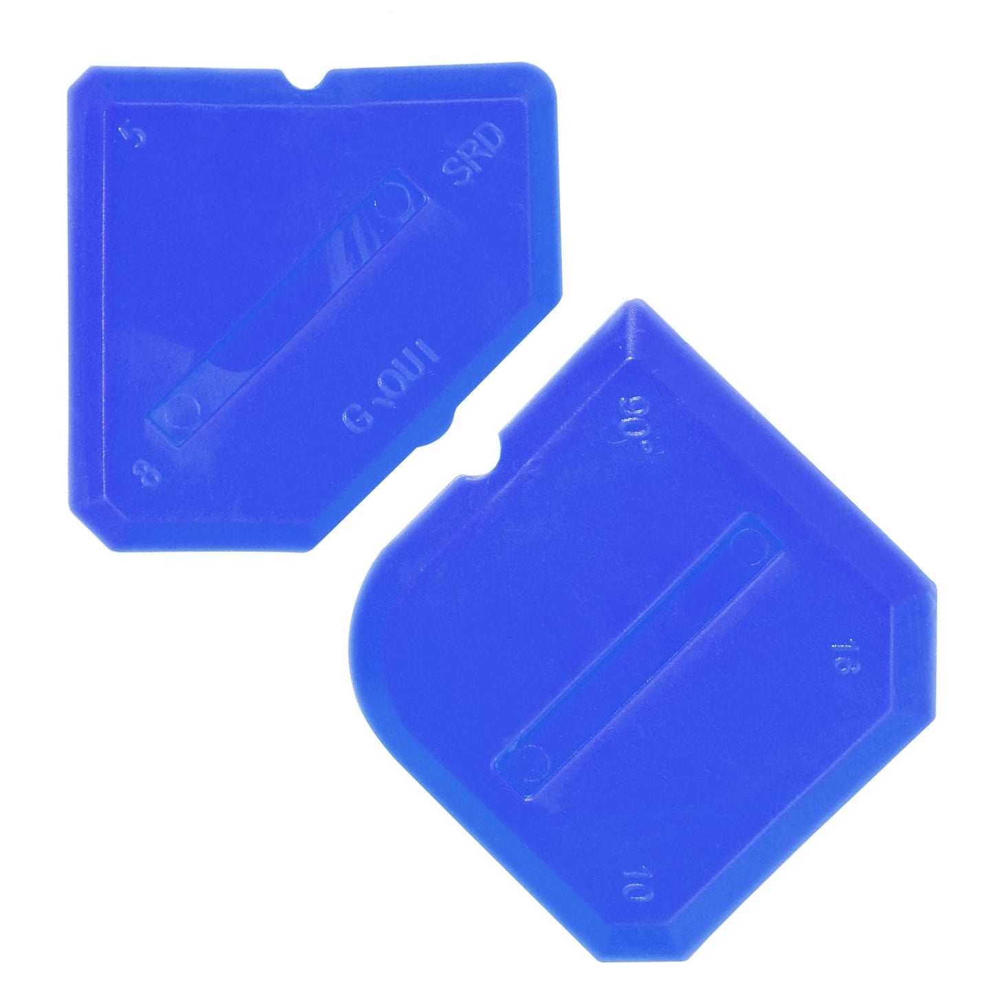2PCS Caulk Tool Kit, Caulking Tool Set Sealant Silicone Finishing Tools Caulking Guns Accessories Caulking Removal Tool for Kitchen Bathroom Floor Window Sealant Sealing Sink Joint Reuse Replace(Blue)