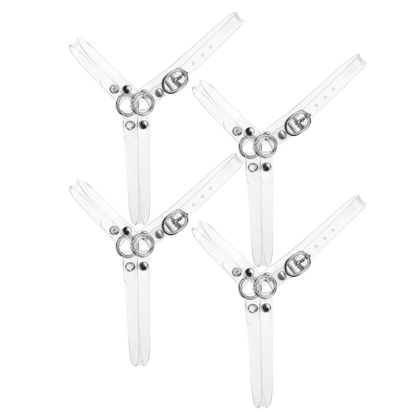 COMNICO High Heels Shoe Straps, 2 Pairs Clear Shoelace Detachable Shoe Straps for Heels Ankle Strap Transparent Invisible Shoe Belt Anti Loose laces Accessories for Holding Loose High Heel