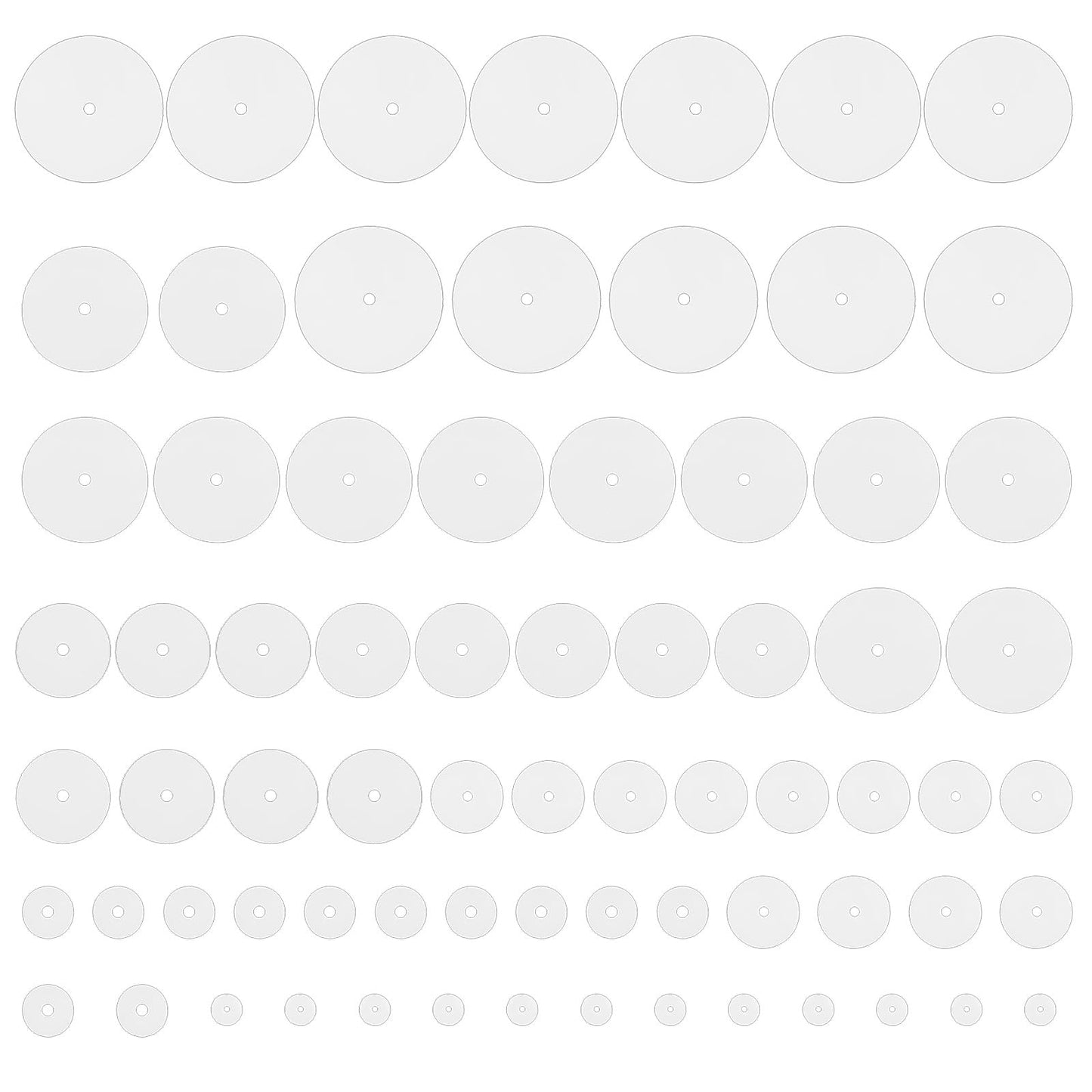 70 Pcs Silicone Earring Backs Stopper Clear Piercing Disc Stabilizer Pads Earlobe Support Patches Soft Disk Pads for Non Pull Jewelry Crafts Droopy Ears Earrings Belly Button Kit