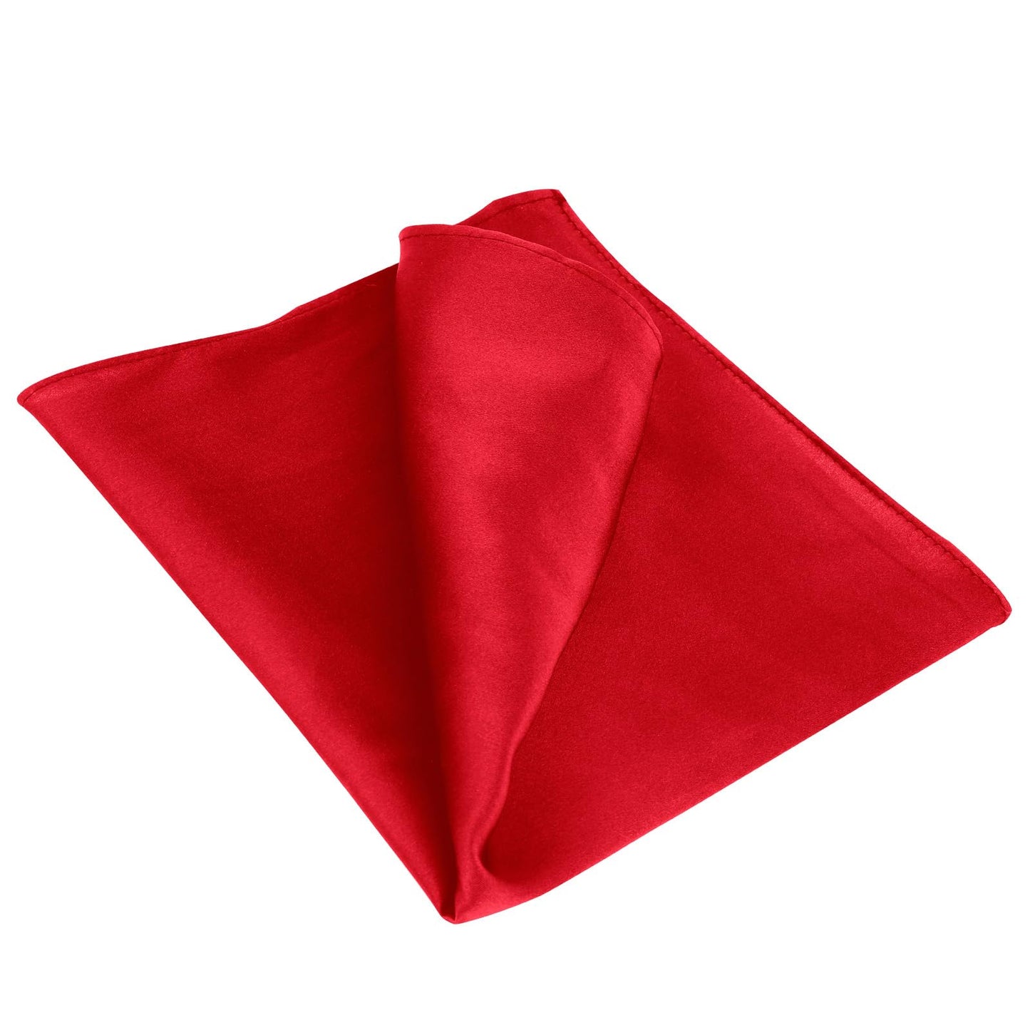 ElevateTech Solid Pocket Square for Men Satin Handkerchief Silk Suit Handkerchief Soft Men’s Hankies for Wedding Party Christmas Father's Day Gifts, Burgundy