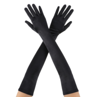 WLLHYF 1 Pair Long Opera Party Gloves 1920s Satin Tea Party Stretchy Elbow Length Gloves for Women Masquerade Mask Opera Bridal Long Formal Evening Dress Carnival Halloween Costumes