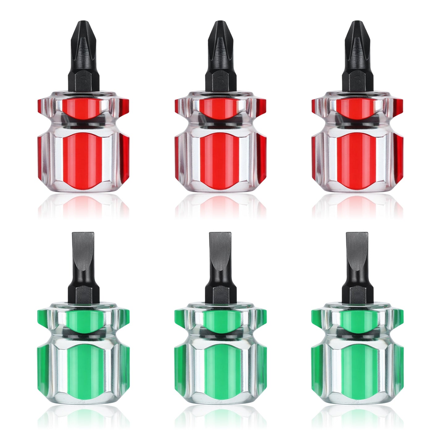 ElevateTech 6 Pcs Sewing Machine Screwdriver, Ultra Short Sewing Machine Screwdriver Tool Mini Small Pocket Sewings Screwdrivers Cross Head for Sewings Machines DIY Repairing