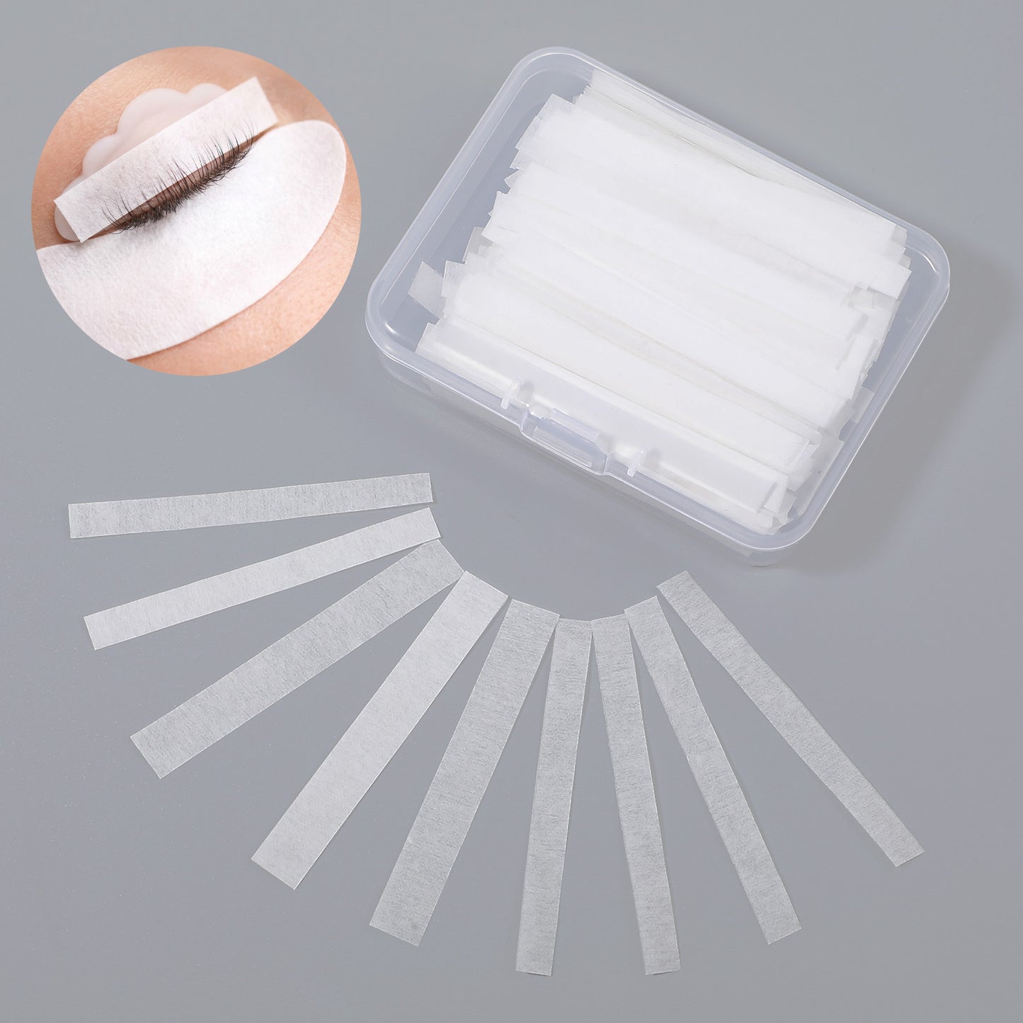 Wanmu 1500pcs Lash Lift Paper Strips, Disposable Lash Lift Cover Sheet Lash Lift Ribbon Preventing Lashes from Popping Out, Eyelash Perm Pad Covers Tool for Beauty Salon & Home Use Supplies