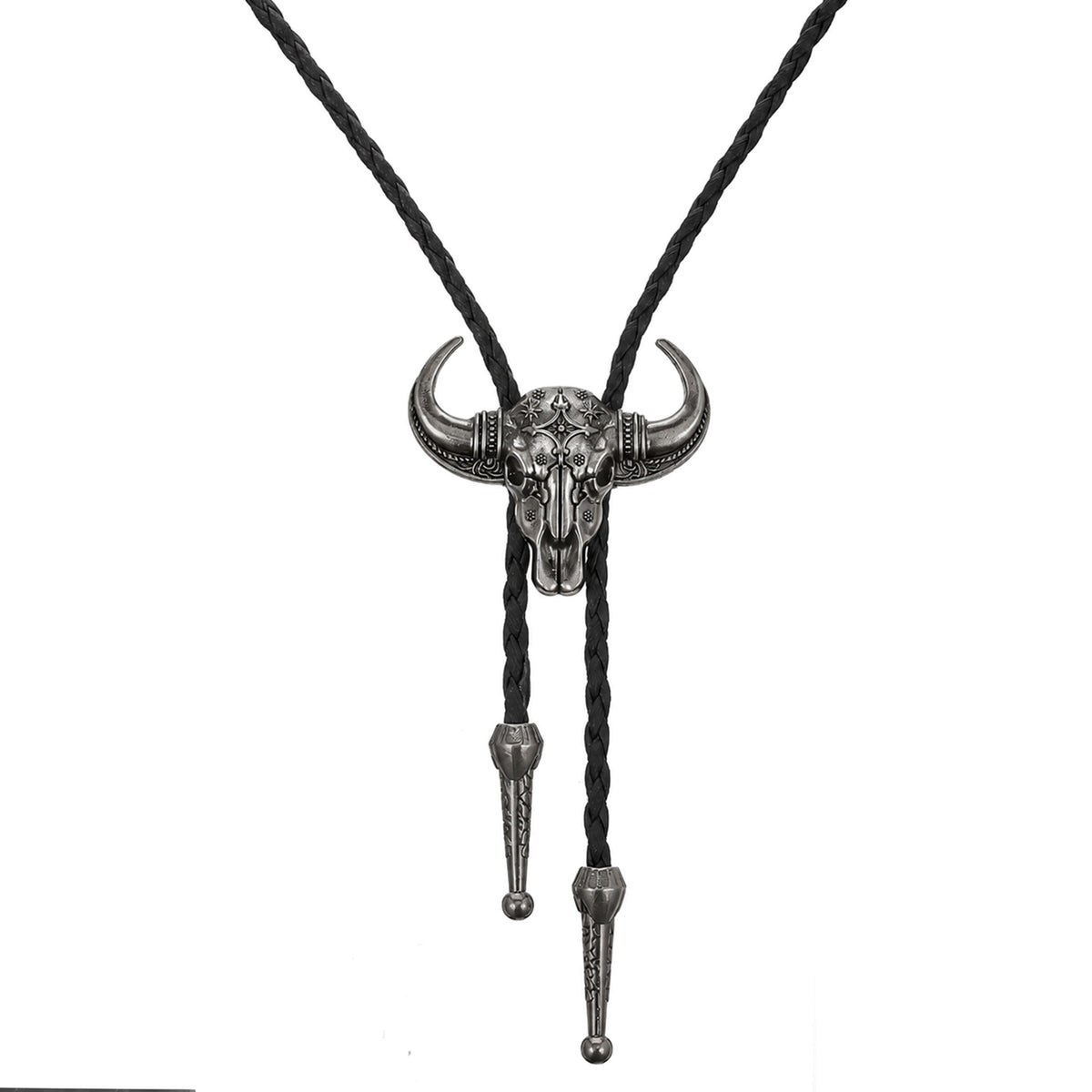 ElevateTech Bolo Tie for Men Rodeo Cowboy Leather Necktie