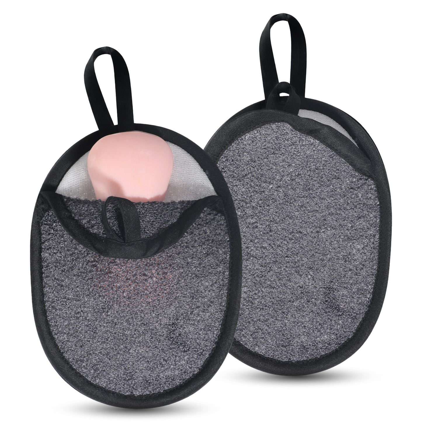 2 Pack Soap Saver Bag Bar Soap Pouch Soap Pocket Bar Holder Exfoliating Mesh Soap Bag Soft Exfoliation Soap Pouch Soap Bar Loofah Pouches for Men and Women Shower Bath Smooth Clean Skin